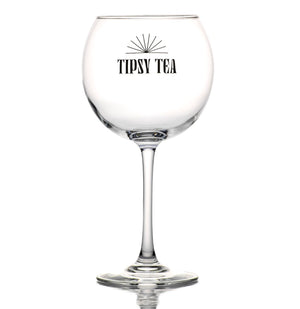 Branded balloon gin glass Tipsy Tea